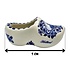 Heinen Delfts blauw Delft blue clog with traditional mill landscape