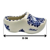 Heinen Delfts blauw Delfter Blau-Clog mit traditioneller Mühlenlandschaft