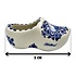 Heinen Delfts blauw Delft blue clog with traditional mill landscape