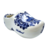 Heinen Delfts blauw Delft blue clog with traditional mill landscape