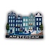 Typisch Hollands Amsterdam Magnet Blau