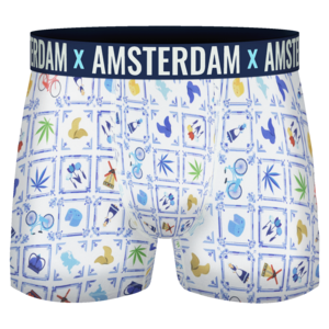 Typisch Hollands Boxershorts - Icons - Delftblau - farbig