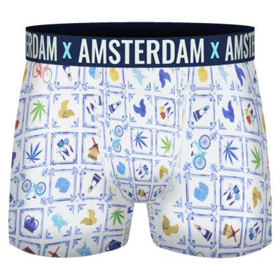 Typisch Hollands Boxershorts - Icons - Delfter Blau - Farbe