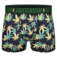 Typisch Hollands Boxershorts - Cannabis - Grün-Gold