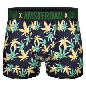 Typisch Hollands Boxer shorts - Cannabis - Green-Gold