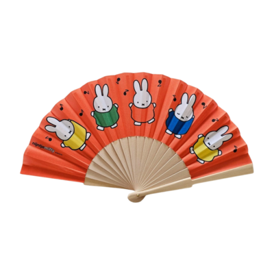 Typisch Hollands Hand fan - Miffy - Orange