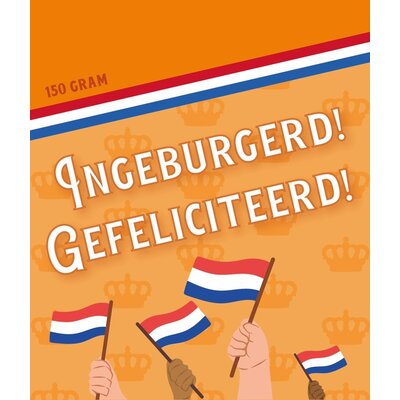 Typisch Hollands Hollands snoepgoed - Ingeburgerd - Gefeliciteerd!