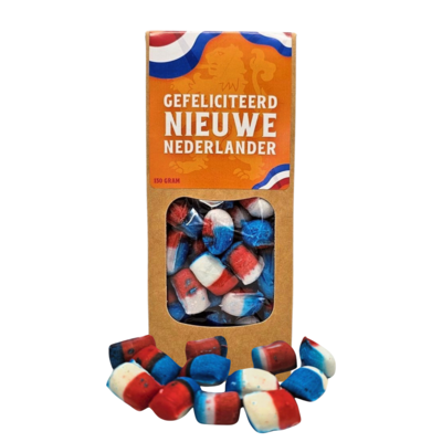 Typisch Hollands Hollands snoepgoed - Gefeliciteerd Nieuwe Nederlander