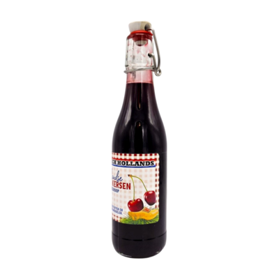 Typisch Hollands Cherry syrup in classic bottle with swing top