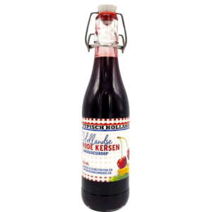 Typisch Hollands Cherry syrup in classic bottle with swing top