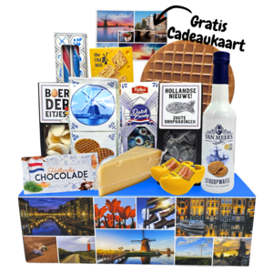 typisch-hollands-geschenkpakket Holland cadeau-pakket ( Fotodoos Hollands glorie) lekkernijenpakket