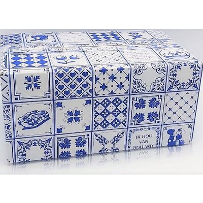 typisch-hollands-geschenkpakket Niederländische Geschenkverpackung (in Delfter blauer Schachtel)