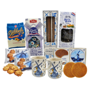 typisch-hollands-geschenkpakket Niederländische Geschenkverpackung (in Delfter blauer Schachtel)