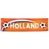 Typisch Hollands Banner Holland - footballs - Orange and Red-White-Blue 180x50cm