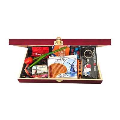 Typisch Hollands  Geschenkkistje - Ingeburgerd - Hollands lekkers en gift