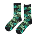 Holland sokken Herrensocken – Schwarz-3 Farben grün Cannabis – Größe 41-46