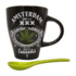 TTD Gifts Mok met lepel - Cannabisdecoratie - in Giftbox  - Amsterdam