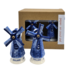 Heinen Delfts blauw Peper en Zoutvaatjes Holland - Molens