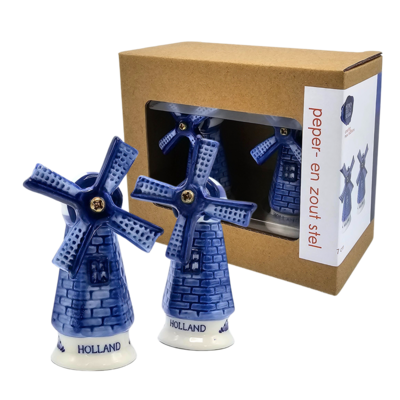 Heinen Delfts blauw Salz- und Pfefferstreuer Holland - Mills