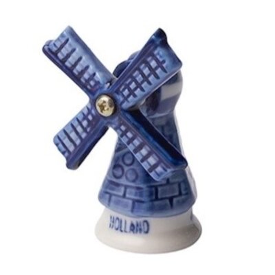 Heinen Delfts blauw Delft blue stone mill - Holland 5 cm