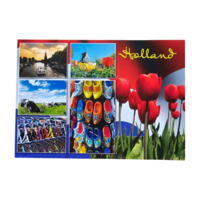 Typisch Hollands Postcard Holland - Clogs-Mills-Tulips