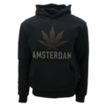 Holland fashion Amsterdam Black Weed – Frottee-Kapuzenpullover.