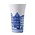Heinen Delfts blauw Shot glass Delft blue - Facade houses