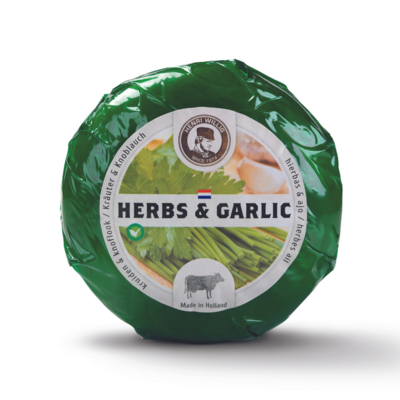 Typisch Hollands Baby cheese - Fine herbs and Garlic - Cow cheese