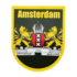 TTD Gifts Aufkleber in Bagdeform - Amsterdam - Schwarz-Gelb