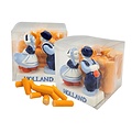 Typisch Hollands Delfts blauw koppel  - in doosje gevuld met Hollands snoep