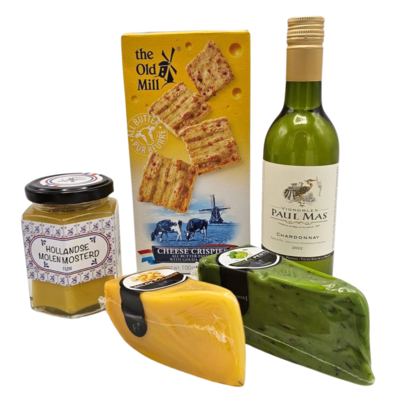 Typisch Hollands Cheese and wine delicacy package