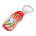 Typisch Hollands Bottle opener clog 8 cm - Blank - Red sole with Mills