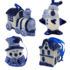 Matix Set of 4 Delft blue Christmas tree ornaments