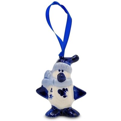Matix Set of 4 Delft blue Christmas tree ornaments