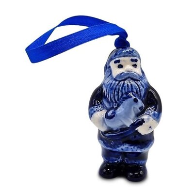 Matix Set van 5 Delfts blauwe kerstboomhangers.