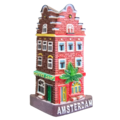 Typisch Hollands Magnet facade house 3D - Hoekhuis Coffeeshop Amsterdam