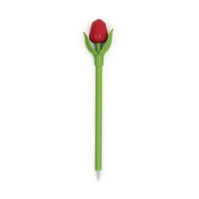 Typisch Hollands Mini-Tulpen-Kugelschreiber – 18 cm – rot