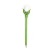 Typisch Hollands Mini-Tulpen-Kugelschreiber – 18 cm – weiß