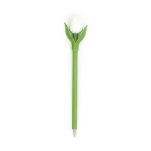 Typisch Hollands Mini-tulp balpen - 18 cm - wit