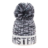 Robin Ruth Fashion Amsterdam Hat with Ball - Gray white tones