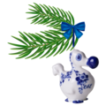 Heinen Delftware Christmas pendant Dodo - Small - 8cm