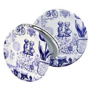 Typisch Hollands Mirror box - Round - Delft blue