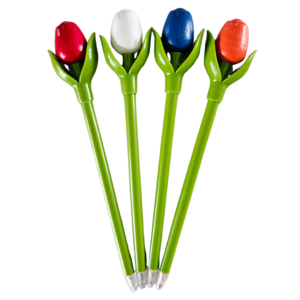 Nijhuis  Tulpen-Kugelschreiber - 18 cm - 4er-Set