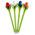 Typisch Hollands Kugelschreiber „Tulpe“ – 18 cm – 4er-Set