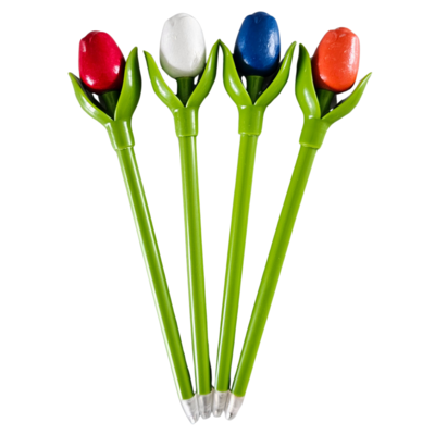 Nijhuis  Tulpen-Kugelschreiber - 18 cm - 4er-Set