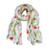 Holland fashion Women's Scarf with Tulip Print - Red-Green