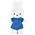 Nijntje (c) Miffy Kuscheltier - Blaues Kleid -24cm