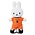 Nijntje (c) Miffy cuddly toy - Orange team player 24cm