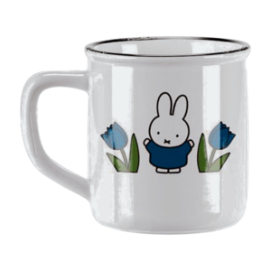 Nijntje (c) Tasse Miffy - Retro - Miffy (Tulpen) blau