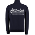 Holland fashion Pullover mit Reißverschluss – Amsterdam – Dunkelblau – 2 Seiten